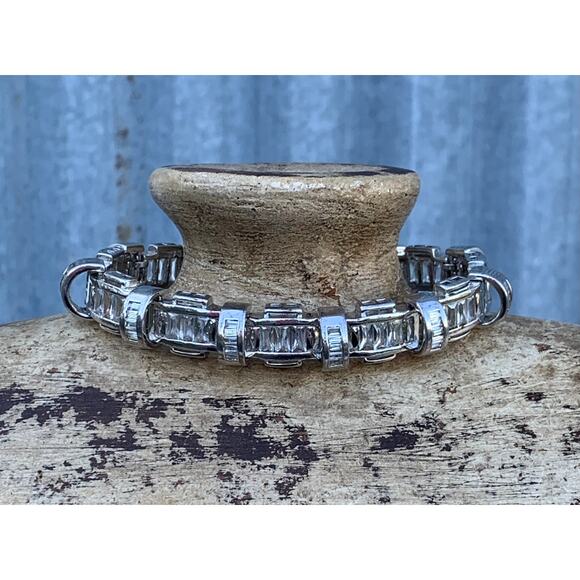 Sterling Silver and CZ Unisex Bracelet by RII - Picture 6 of 10